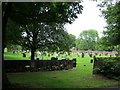 NZ3142 : Churchyard at St Mary's Church Sherburn by peter robinson