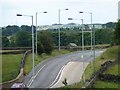 A well-lit bend on the A629