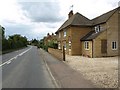 Cottages on the B4077 at Newtown, Toddington