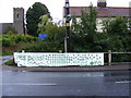 TM3569 : Banner promoting the Peasenhall Pea Festival by Geographer