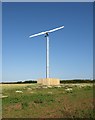 ST0216 : Wind turbine above West Pitt Farm by Derek Harper