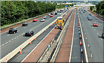 J3477 : Safety barrier replacement, M2, Belfast (1) by Albert Bridge