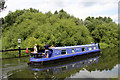 Narrow boat, River Lee Navigation, Hoddesdon, Hertfordshire