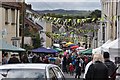 Pilton Street during the Pilton Festival or Green Man Day