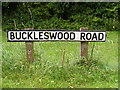 Buckleswood Road sign