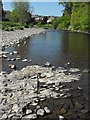 Exposed bedrock in the River Severn