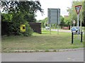 Two signs at Slade End