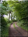 Footpath to Church Road Friston and entrance to Friston Moor Barn and High House Farm