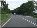 A40 at the access to Hurst Barn Farm