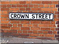 Crown Street sign