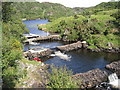 Triple weir above Lochan Saile