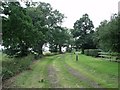 Public footpath near North Moor House