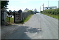 Pen-y-graig Road heads towards central Llangadog