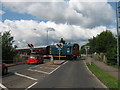 Dean Forest Railway: crossing the A48