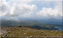 L9080 : Walkers starting the western descent from the summit of Croagh Patrick by Eric Jones