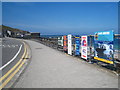 Advertising signs on the sea front in Sennen Cove