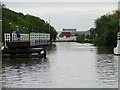 Hempsted swingbridge fully open