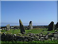 Stone Circle by Causey Mounth