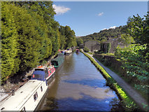 SD9926 : Rochdale Canal, Hebden Bridge by David Dixon