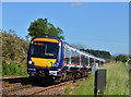 Train leaving Dalwhinnie