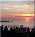 Sunset at Porthmeor beach (1)