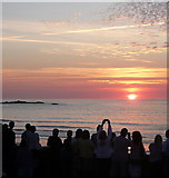 SW5140 : Sunset at Porthmeor beach (1) by Graham Horn
