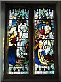 NY9257 : St. Helen's  Church, Whitley Chapel - stained glass window by Mike Quinn