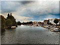 SU7682 : River Thames view from Henley Bridge by Paul Gillett