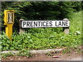 Prentices Lane sign