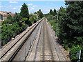 Railway and tram lines north of Avenue Road