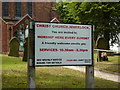 Christ Church, Wheelock, Sign