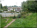 Newport : Bassaleg Road houses viewed from woodland 