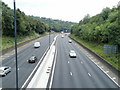 M4 motorway heads in the direction of junction 28, Newport