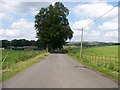 Unclassified road approaching Cornhill Farm