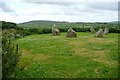 Stone circle at Higher Bussow Farm