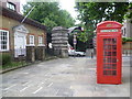 Telephone box near the entrance to Rotherhithe Tunnel