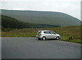 Forest and distant ridge viewed from Storey Arms Centre, Brecon Beacons National Park