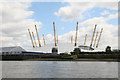 TQ3880 : Foreshore in front of the 02 Arena. by Chris Allen