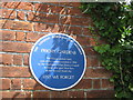 TQ4666 : Blue Plaque on Priory Gardens Gate by David Anstiss