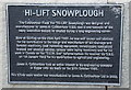 Snowplough plaque to James Cuthbertson, Biggar