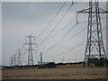 Pylons off Dux Court Road