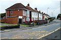 Cardiff Road houses viewed from Old Cardiff Road, Newport