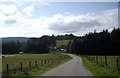 Approach to Brae Smithy garage