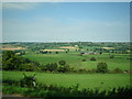 Rolling Somerset countryside, viewed from the A4 outside Box