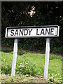 TM2648 : Sandy Lane sign by Geographer