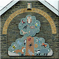 SN6259 : Attractive mural on Llangeitho school, Ceredigion by Roger  D Kidd