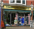 Framptons shop front, High Street, Ringwood