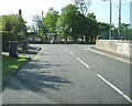 Approaching a T junction on Ervie Road