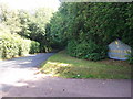 Road to Starcross at the entrance to Mamhead House