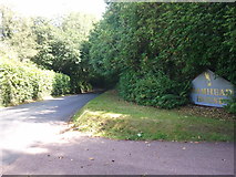 SX9281 : Road to Starcross at the entrance to Mamhead House by Rob Purvis